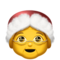 Mrs. Claus emoji on Apple